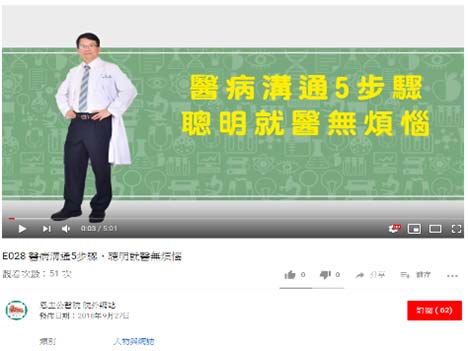 醫病溝通宣傳影片