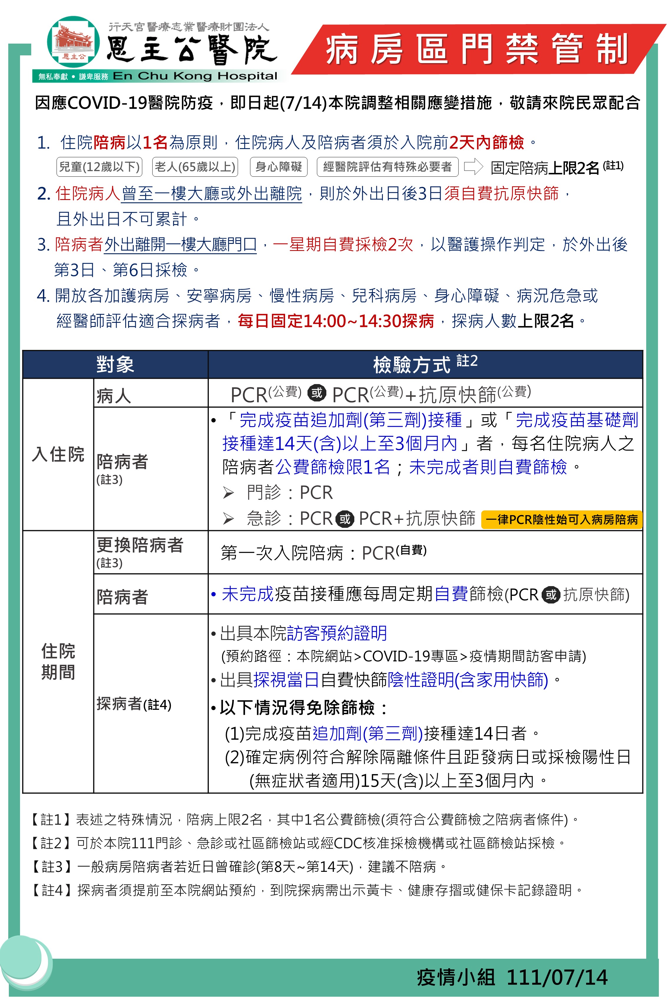 1110714病房區門禁管制